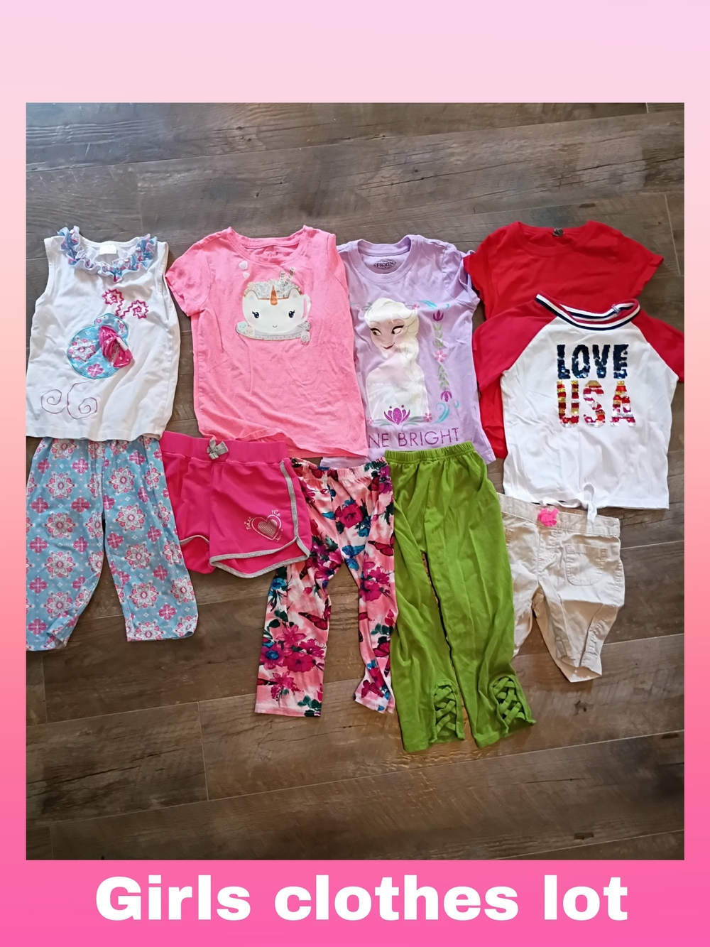 Lot Of Girls Clothes For Preschool (5 Tops/ 5 Bottoms)